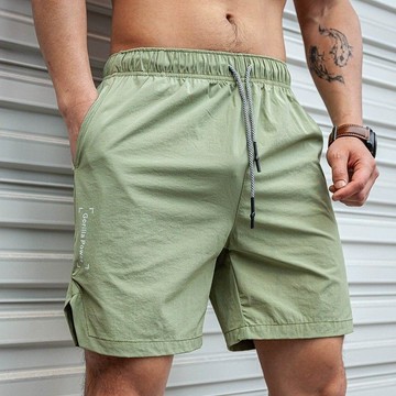 新品【夏季】大呎碼男裝美式短褲男夏季寬鬆外穿速幹運動新款薄款透氣跑步休閒高檔五分褲