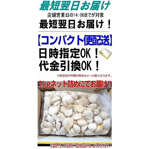 粒にんにく バラ 福地ホワイト六片種 青森県産 1kg 青森期待の新人商店