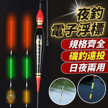 【日夜兩用】電子浮標 磯釣浮標 自重浮標 長標 夜光浮標