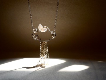 月亮與雲朵頸鏈