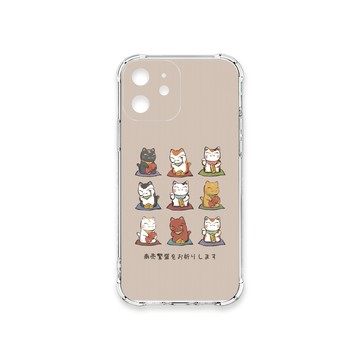 iPhone 12 殼 TRON IPhone 12 俄羅斯方塊招財貓九小貓 四角防摔殼 手機殼