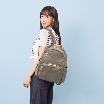 (卡其附胸扣)必buy寬側袋旅行休閒後背包03531A
