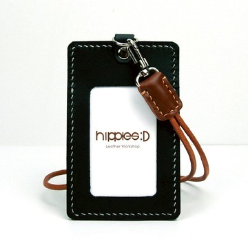 真皮手縫雙層夾層證件套