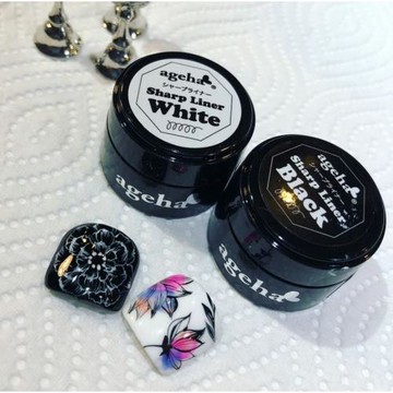 日本ageha Gel極細彩繪拉線膠sharp liner光療膠美甲店專用甲油膠