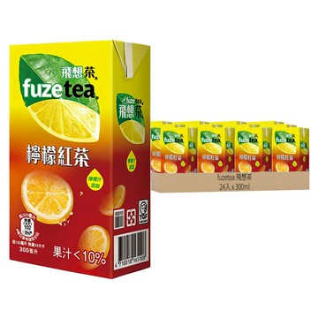 fuzetea 飛想茶 檸檬紅茶  300ml  24入