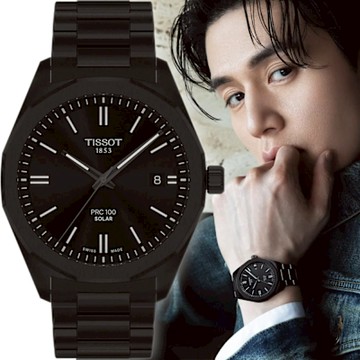 TISSOT 天梭 官方授權 李棟旭配戴款 PRC 100 T151.422.33.051.00 Solar太陽能手錶 新年開運 送禮推薦-39mm T1514223305100