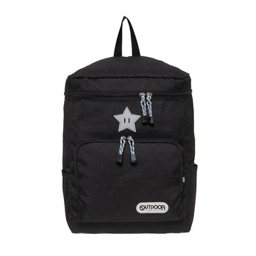 【OUTDOOR】風格前線星星方款後背包-黑色 OD153337BK 反光設計 可調式胸扣 大容量 多色