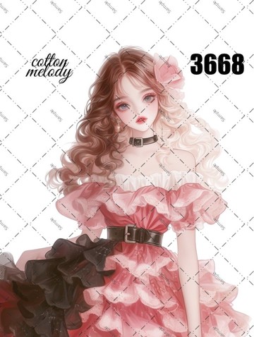original sticker no.3668 人物貼紙 原創貼紙 原創人物貼紙 裝飾貼紙 cotton melody