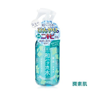 潤素肌-薄荷涼感爽膚噴霧250mL (臉及全身適用/噴霧型化妝水/清涼保濕/幫助降溫/日本製)