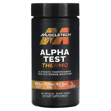 MuscleTech, AlphaTest™ 致熱體重管理，90 粒膠囊