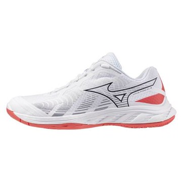Mizuno 美津濃 Wave Fang EL 2 [71GA242325] 男女 羽球鞋 寬楦 抗扭 瞬移 白 紅