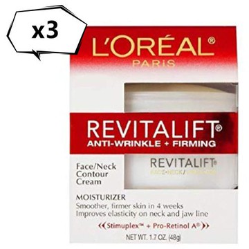 美國LOREAL 歐萊雅緊緻保濕日霜(48g/1.7oz)*3