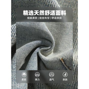 查爾斯桃心美式復古設計感牛仔短褲男夏季新款水洗做舊直筒五分褲