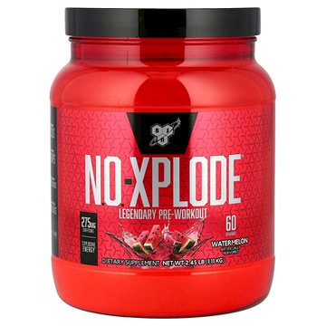 BSN, N.O.-Xplode，傳奇的運動前補充劑，西瓜味，2.45 磅（1.11 千克）