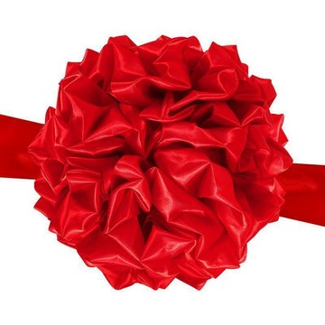 【三聯發票】大紅花球 汽車新車交車大紅花 紅綢布結婚紅繡球喬遷剪綵花球開業  NDRW