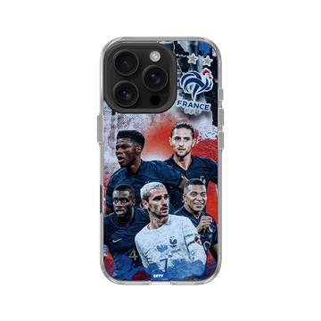 iPhone 16 Pro Clear Case（相機按鈕） 透明 - FFF - France National team - Mix Jerseys
