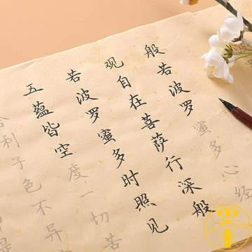 6件套 小楷毛筆字帖抄經本練習紙半生半熟宣紙軟筆字帖【雲木雜貨】