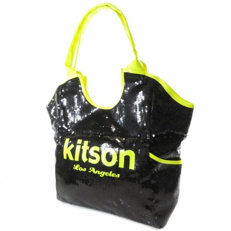 kitson キットソン ロゴモチーフ トートバッグ スパンコール