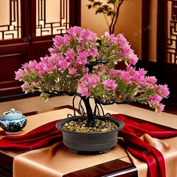 💖臺灣出貨💖新仿真花迎客鬆擺件盆栽假花綠植客廳玄關茶几ins風仿真盆栽裝飾08mX