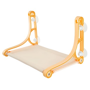 Golden Cat 黃金貓 吸盤式透氣歐風兩用貓窗台 - 平躺型，可拆洗  米色  1個  55 x 32.5 x 33.3cm