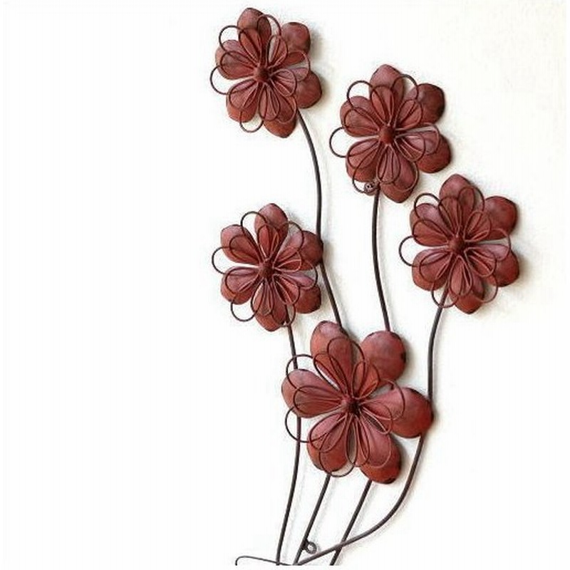 アートパネル ウォールデコレーション 壁掛け インテリア 花 フラワー ウォールアート アイアンの壁飾り アンティークレッド 通販 Lineポイント最大0 5 Get Lineショッピング