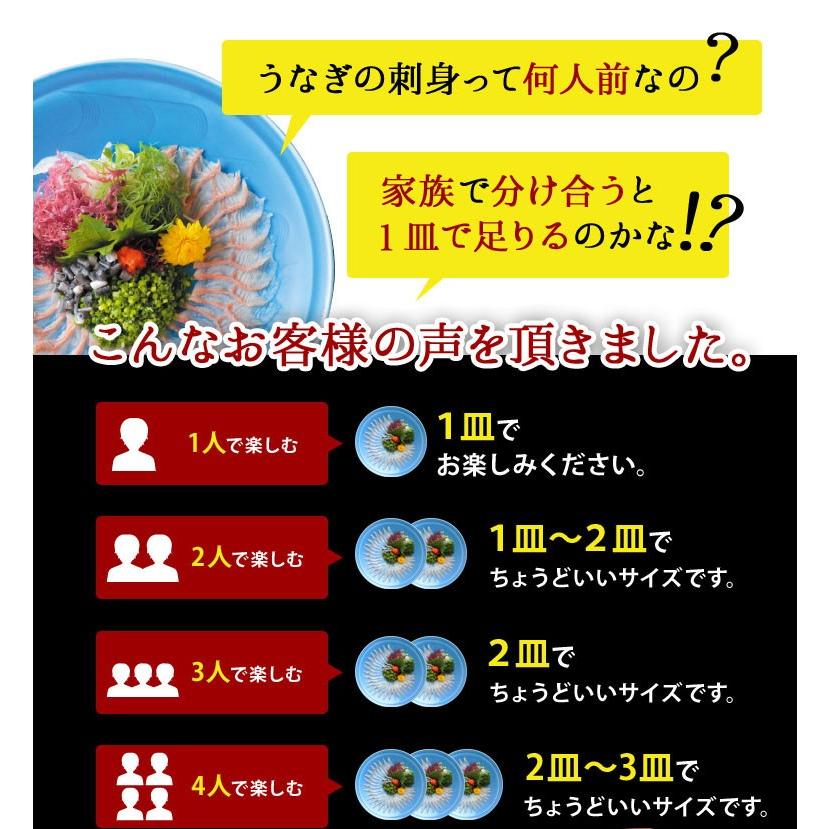 浜名湖うなぎの刺身(ハーフ2枚入り) 魚魚一(とといち) お歳暮 のし対応可