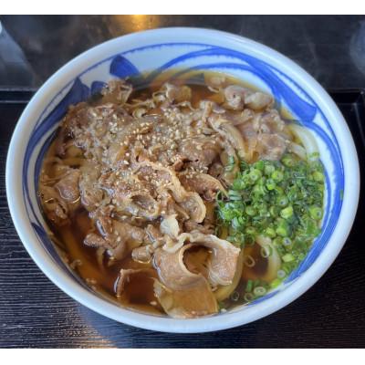 ふるさと納税 池田町 地元の名店　本場の肉うどん4人前(冷凍)〜北海道池田町〜