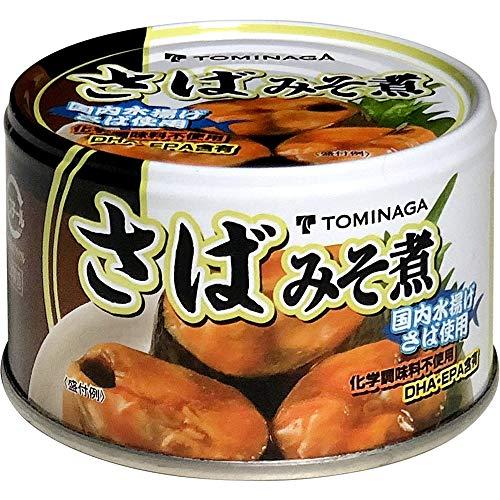 トミナガ さば みそ煮 缶詰 DHA EPA 含有 150g ×6個 国内水揚 国内加工 鯖缶 サバ缶 TOMINAGA