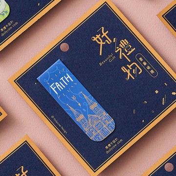 繽紛系列書籤磁鐵-FAITH