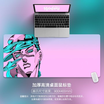 【台灣寄出 滑鼠墊】JOJO奇妙冒險鼠標墊超大號書桌面墊定制中號小號辦公電腦鍵盤墊