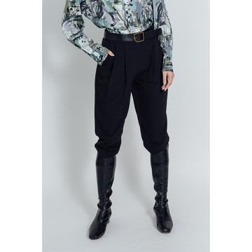 AVVJOY直筒寬鬆打摺長褲立體剪裁寬鬆舒適修飾身型