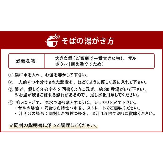 ふるさと納税 熊本県 相良村 手打ち 生そば 750g (4人前) つゆ付き 無添加