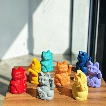 【迷你款】幸運繽紛招財貓（共8色）｜德國 Donkey Lucky Cat