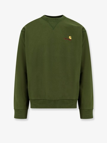 American script cotton blend sweatshirt with embroidered logo - CARHARTT WIP - gender_Man