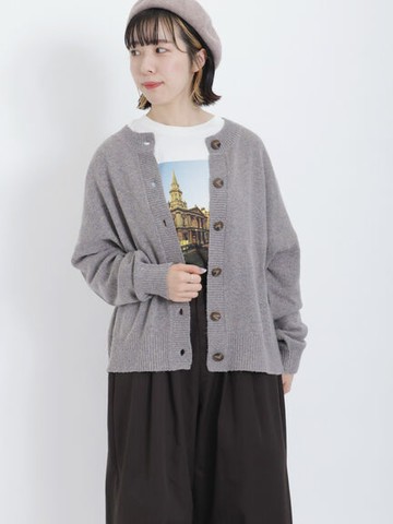 2WAY前後穿可機洗圓領針織罩衫(FL37L2D0280) - Samansa Mos2