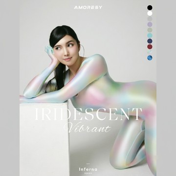 AMORESY 愛魔仕 | 163 Inferna系列 炫彩高光澤全身緊身衣 連手套連襪款 顯瘦修身全包連體衣 日系膠感