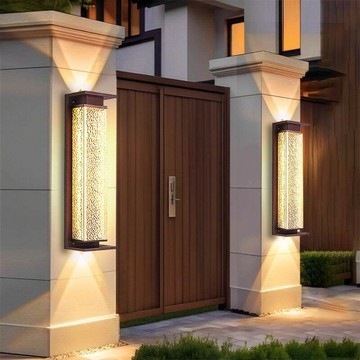 免運/公司貨 柱頭燈 太陽能庭院燈 燈具 太陽能防水豪華壁掛 上下發光戶外陽臺別墅花園柱子中式圍墻壁 可開發票 全館五折 工廠現貨直銷 新品特價 m10231