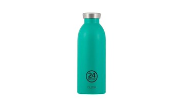義大利 24Bottles 不鏽鋼雙層保溫瓶 500ml - 海灣藍