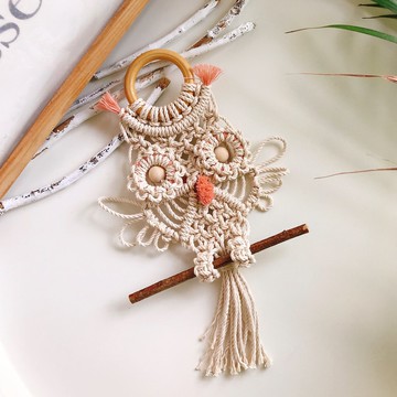 編織貓頭鷹DIY材料包_影片教學