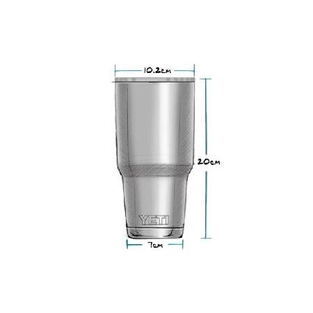 YETI Rambler 20 oz Tumbler, Stainless Steel, Vacuum Insulated with MagSlider Lid, Highlands Olive並行輸入品