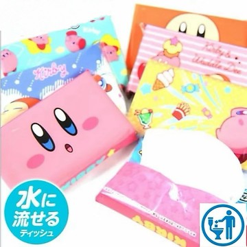 日本進口 W289 任天堂 星之卡比 日本製面紙 袖珍面紙 星のカービKirby 卡比袖珍面紙紙質柔軟細緻