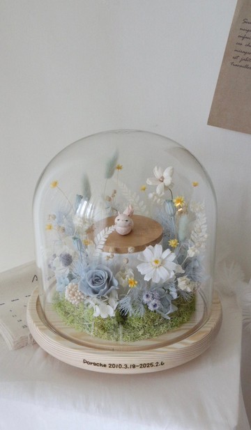 【設計款花盅】尺寸B加大款 客製化永生花 骨灰罐 寵物骨灰花盅