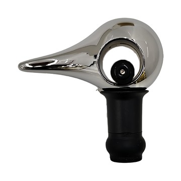 ZONE DENMARK Rocks鳥嘴造型酒瓶塞 金屬 樹脂材質 尺寸L6.4xW3.2xH6.2cm  亮銀色  1個