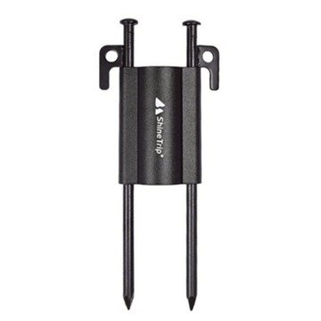 ShineTrip 山趣 天幕杆固定器 A434-H00  100 x 66.5mm  黑色