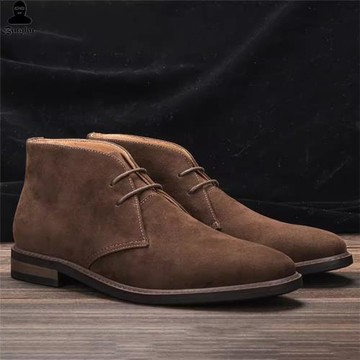 Men Desert Boots Retro American style Male Ankle Boots沙漠靴