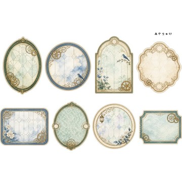 【9 月新品】20-149-0021 裁切紙 幻想復古浪漫喫茶店