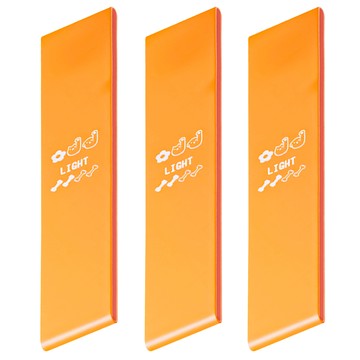 瑜珈健身彈力帶 E179 15磅 21g  3條  600 x 48 x 0.7mm  暮色橘