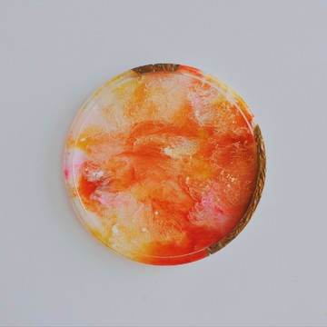 薄瓣庭園 樹脂渲染冷水盤