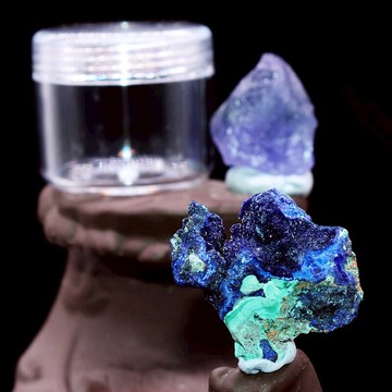 天然水晶原礦物晶體兒童孩子科普教學標本石頭寶石收納盒擺件