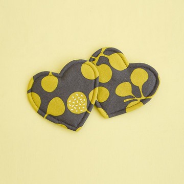 挑選花布訂製  愛心 杯墊二入組  圖片花布用罄 私訊討論花布